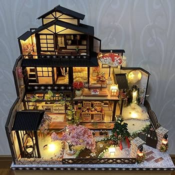 Amazon.co.jp: ミニチュア ドールハウス 完成品 : おもちゃ